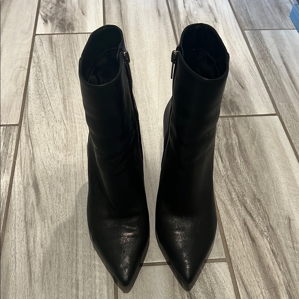 Vince Camuto Black Ankle Booties with Sleek Silhouette
